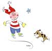 Boy and dog